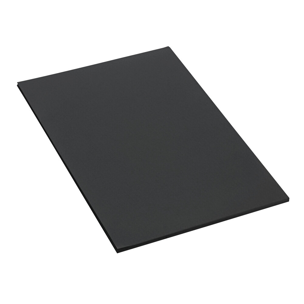 Pacon 6323 24" x 36" Black Smooth Finish 58 lb. Construction Paper 50