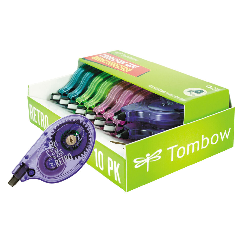 thumbnail image 2 of Tombow 68722 MONO Mini Correction Tape, 1/6" X 315", Non-Refillable, 10/Pack - N 2 of 12