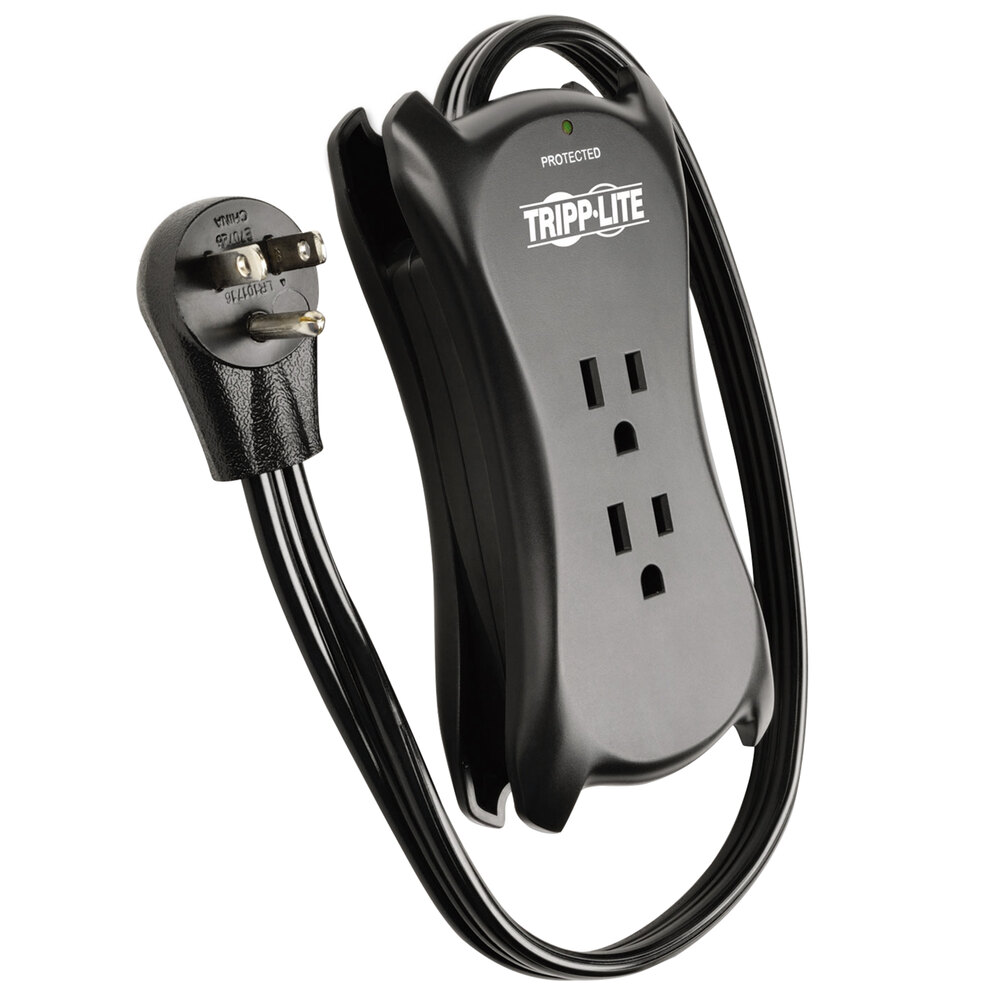 Tripp Lite TRAVELER3USB Protect It! 18" Black 3 Outlet Surge Protector
