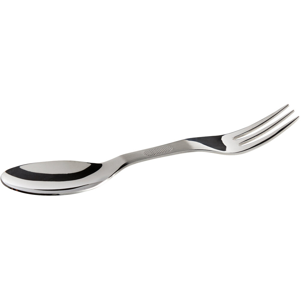 Mercer Culinary M33920 Mercer Taste 6 5/8" Stainless Steel Tasting Spoon / Fork