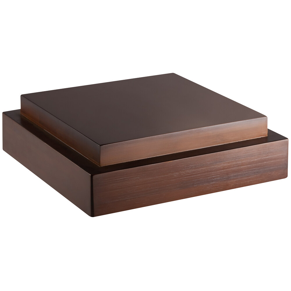Présentoir Multi-niveaux Rosseto Skycap 12 - Bambou Naturel Et Noir - Neuf