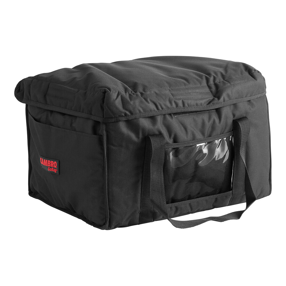 Cambro GBD181412110 Customizable Insulated Black Jumbo Delivery