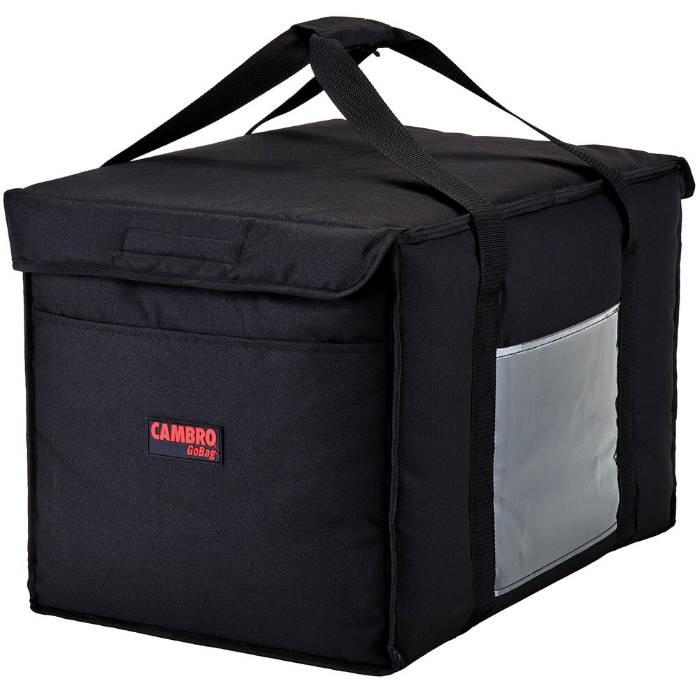 Cambro GBD121515110 GoBag Small Folding Delivery Bag-Cambro Red Case of 4 