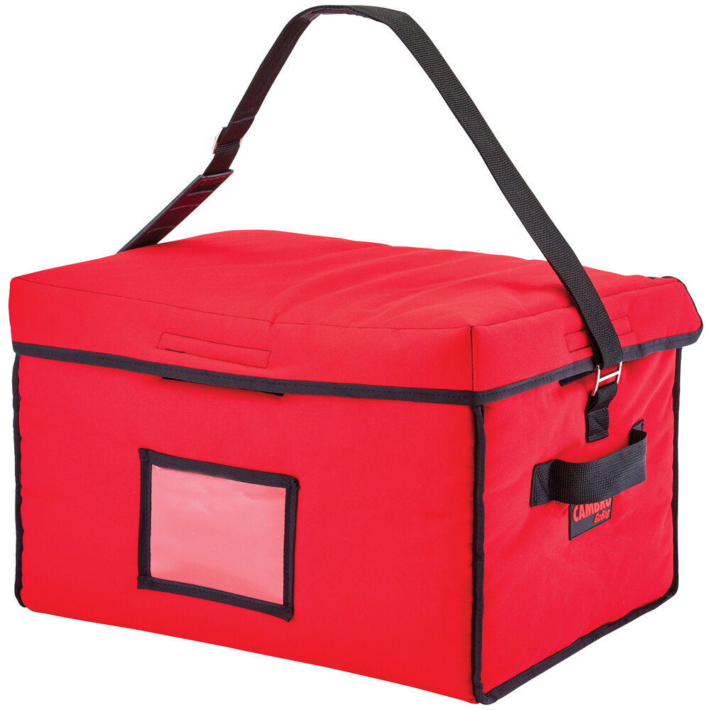 Cambro GBD181412521 Customizable Insulated Red Jumbo Delivery GoBag ...
