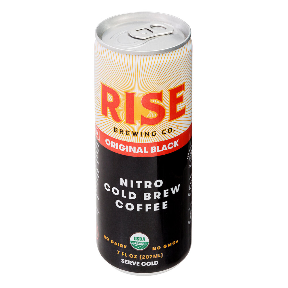 Rise Brewing Co. 7 fl. oz. Original Black Nitro Cold Brew Coffee 12/Case