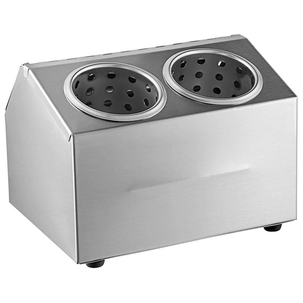 Steril-Sil CC-LTC-2BR 2-Hole Stainless Steel Insulated Ice-Cooled ...