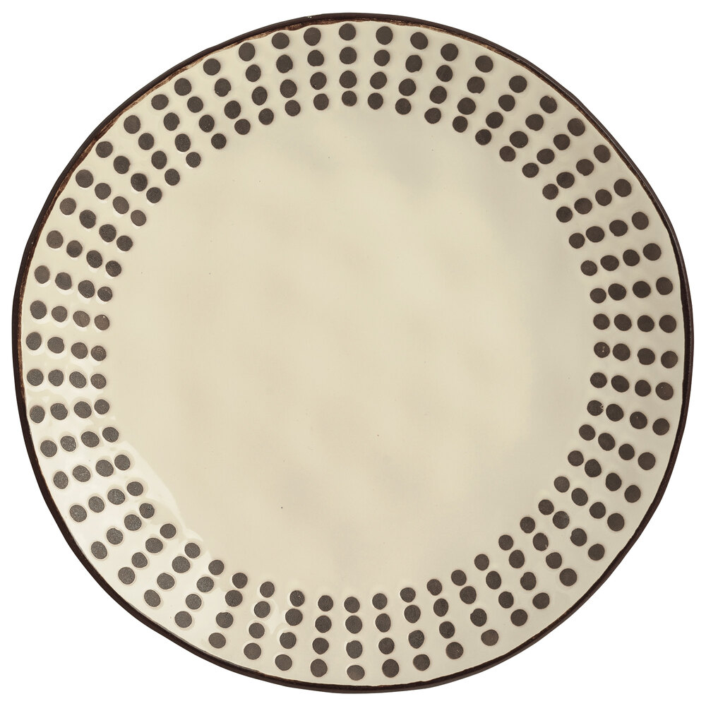 Libbey DULCET2C Dulcet 8 5/8" Cream Stoneware Salad Plate 12/Case