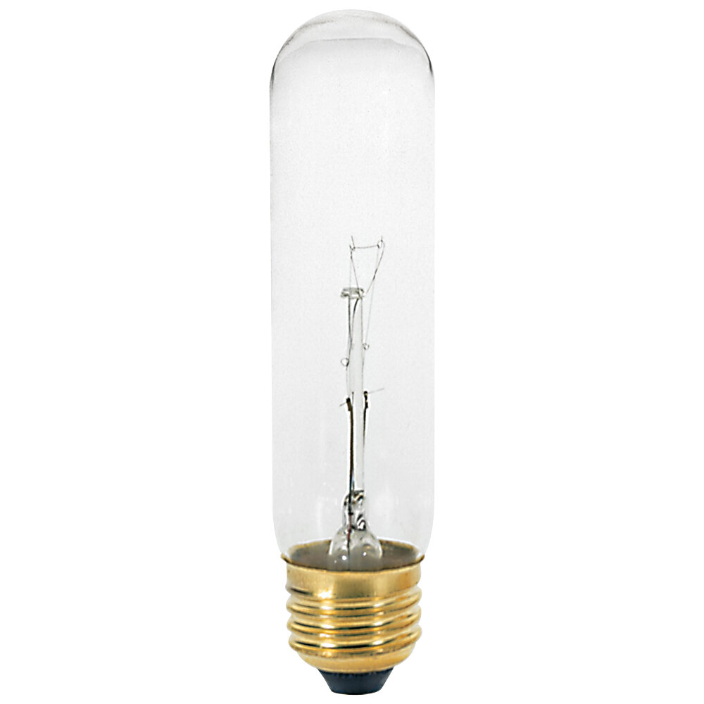 SATCO S2412 40W Medium E26 Base A19 Bright Incandescent White Light Clear Bulb 