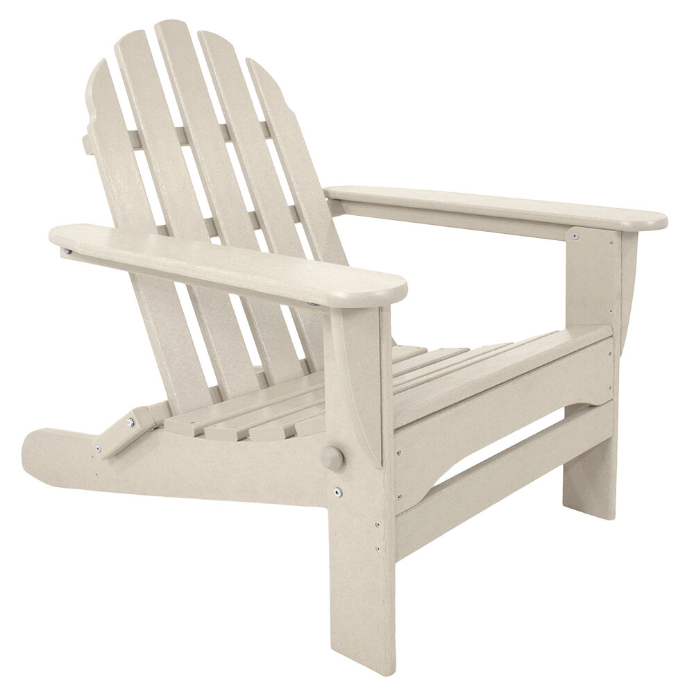 Polywood Ad5030sa Sand Classic Folding Adirondack Chair