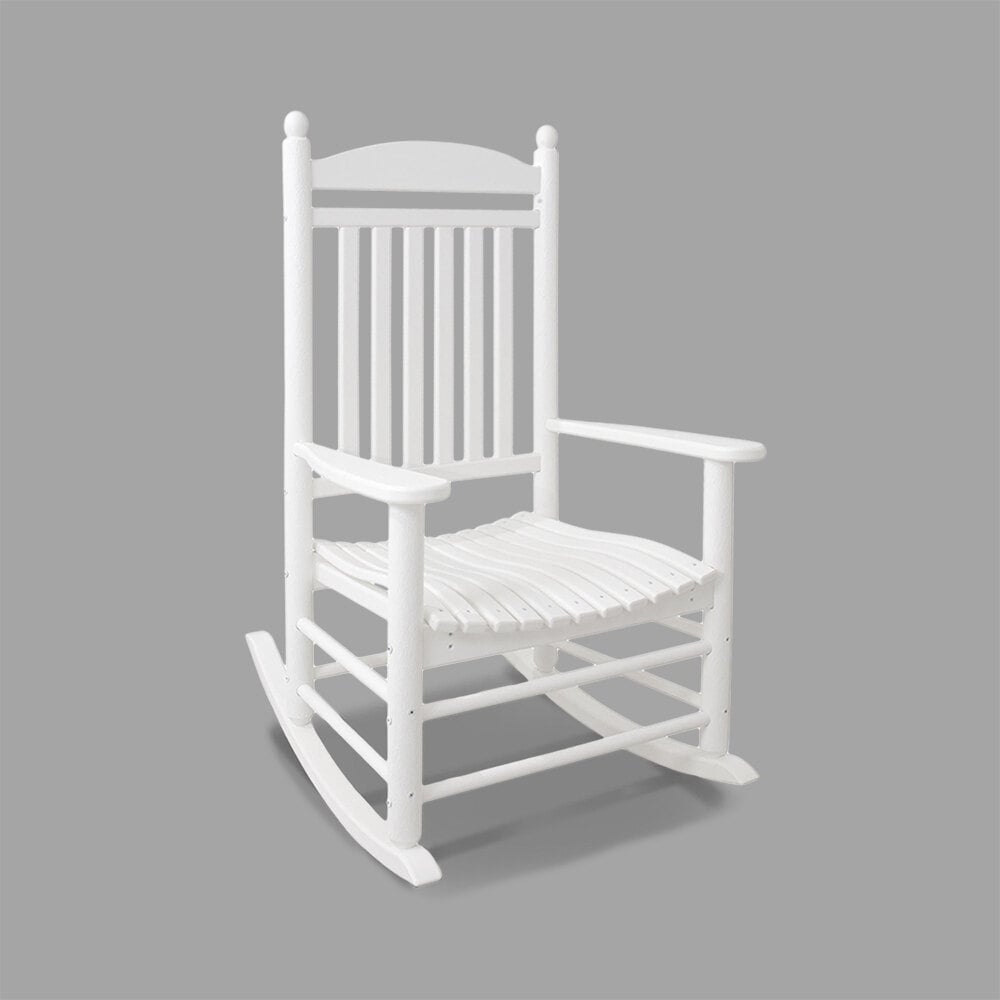 POLYWOOD J147WH White Jefferson Rocking Chair
