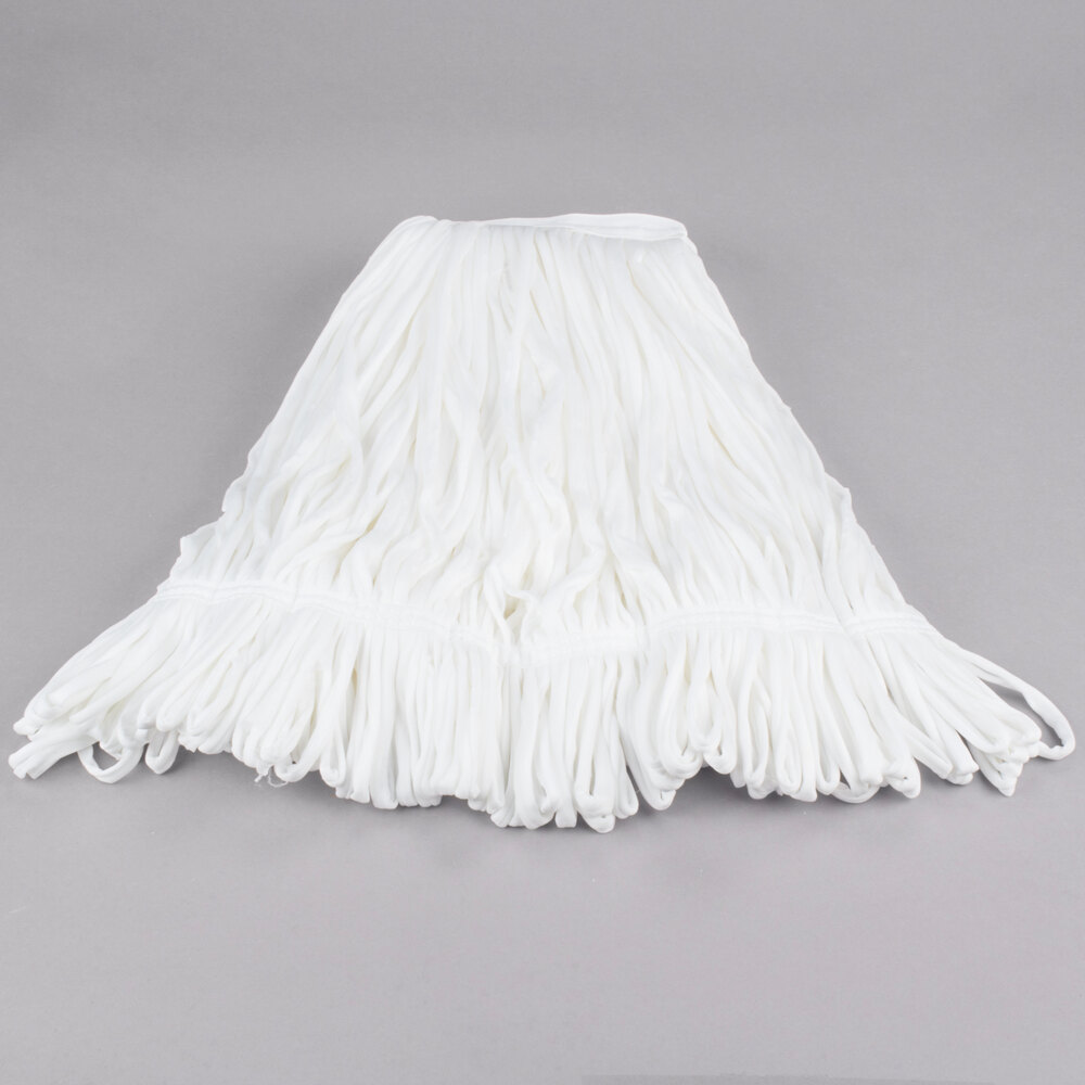 Carlisle 36932000 17 oz. Knitted Fleece Rough Surface Mop Head with 1" Band