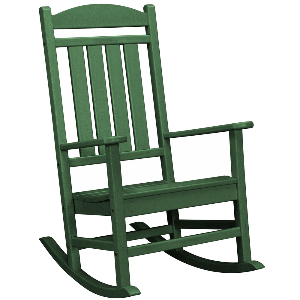 POLYWOOD R100GR Green Presidential Rocking Chair