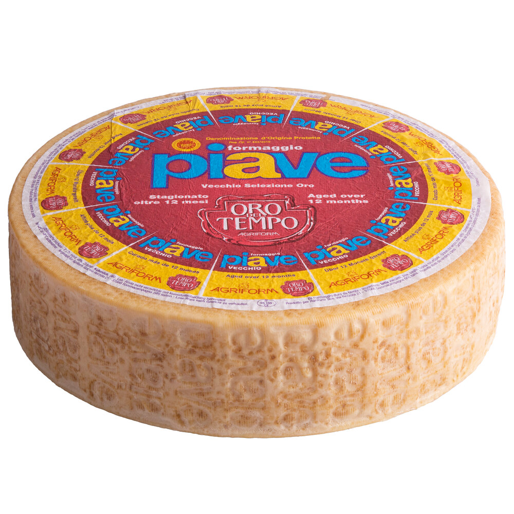 Agriform 14 Lb 12 Month Extra Aged Piave Vecchio DOP Cheese Wheel