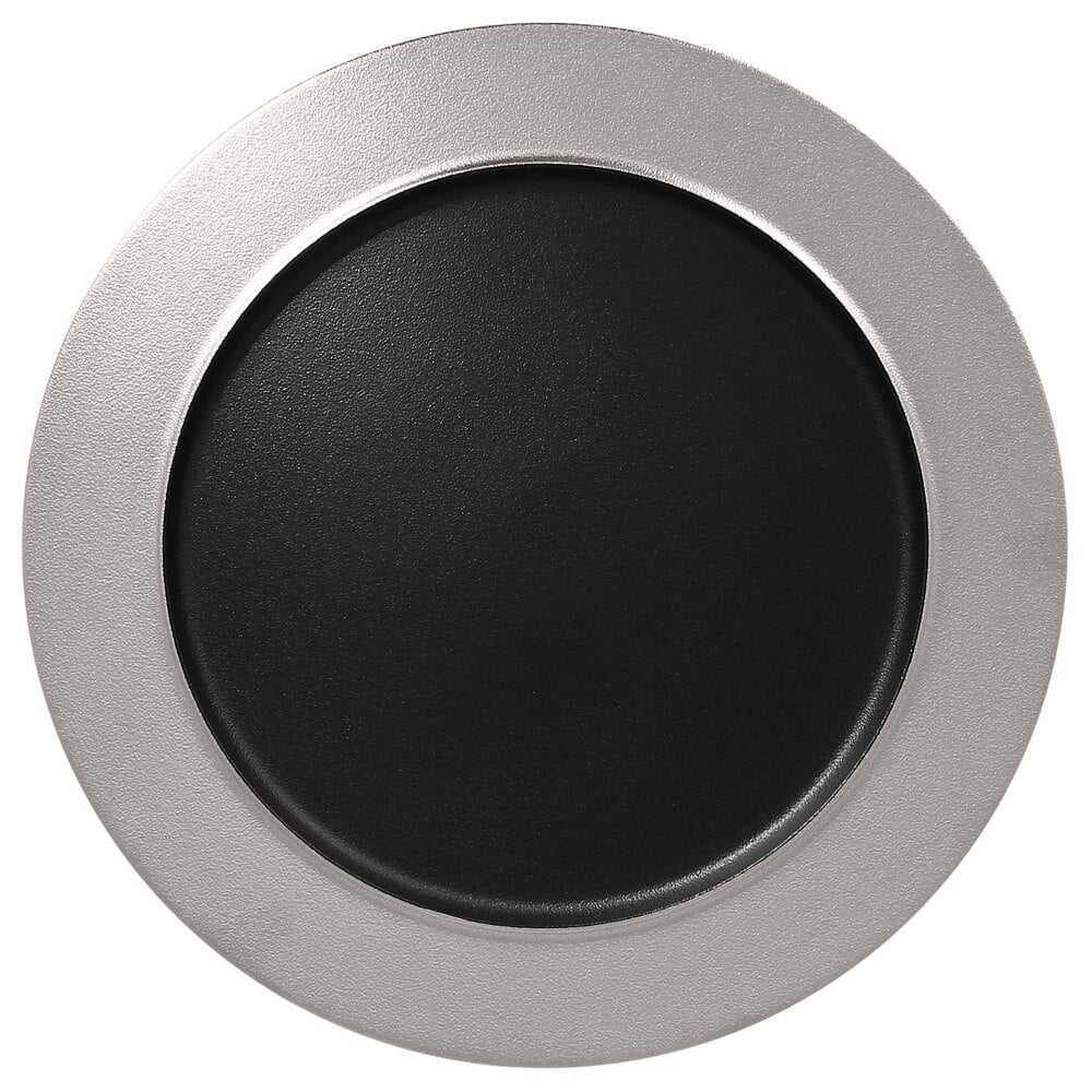RAK Porcelain Metal Fusion 12 5 8 Silver Black Porcelain Flat Plate rak-porcelain-metal-fusion-12-5-8-silver-black-porcelain-flat-plate