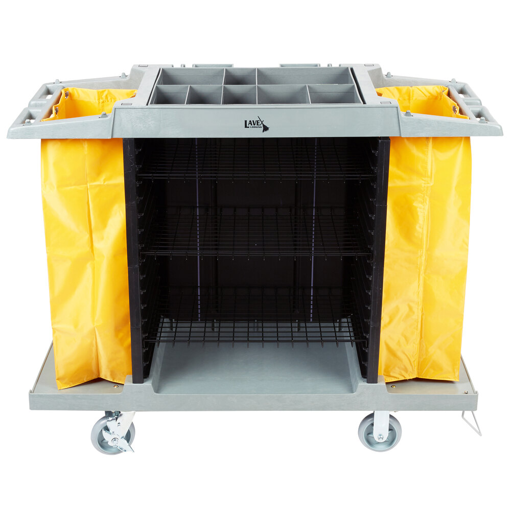 Lavex Hotel / Housekeeping Cart Large Four Shelf