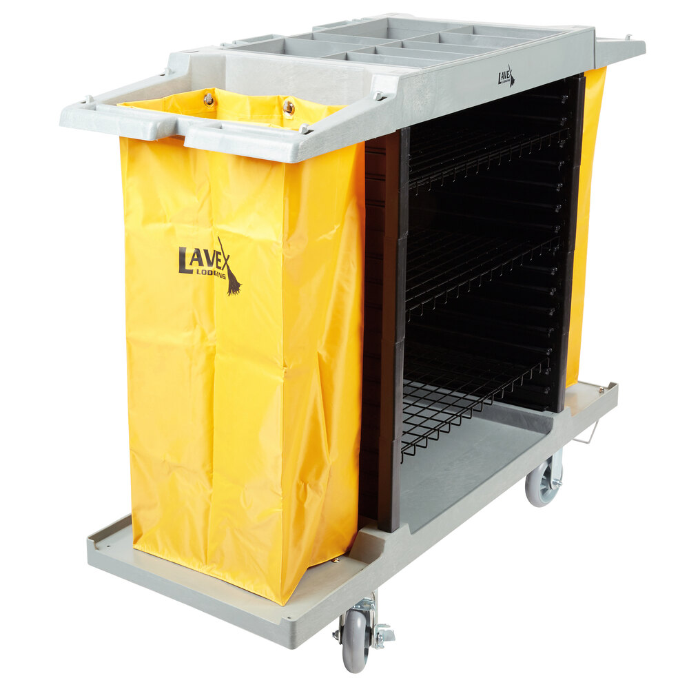 Lavex Hotel / Housekeeping Cart Large Four Shelf