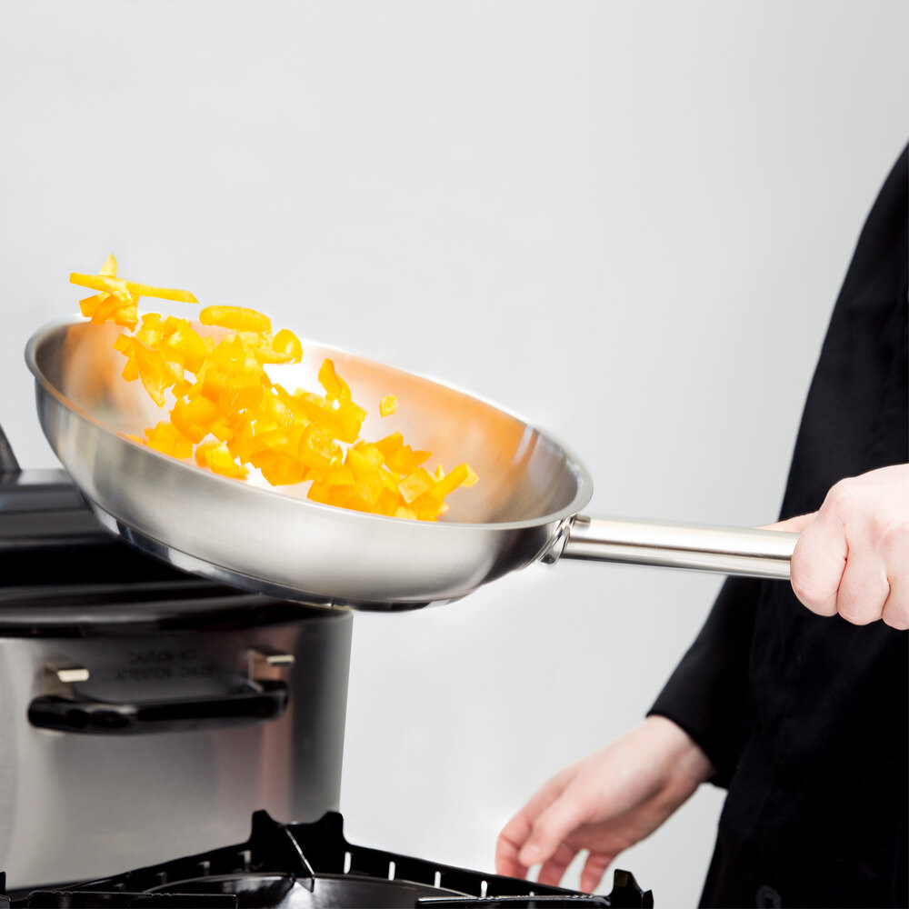 SS1 Series 3-Piece Induction Ready Stainless Steel Fry Pan Set - 8