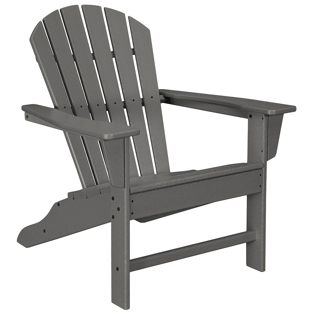 POLYWOOD SBA15GY Slate Grey South Beach Adirondack Chair