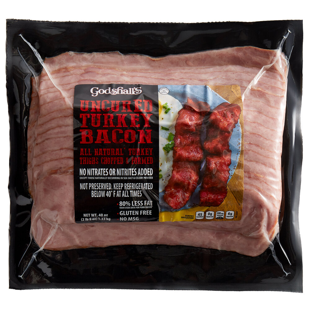 Godshall's 2.5 lb. AllNatural Uncured Turkey Bacon 8/Case