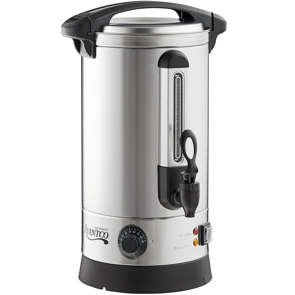 Avantco WB10L 2.6 Gallon 67 Cup (10 Liter) Water Boiler 120V, 1300W