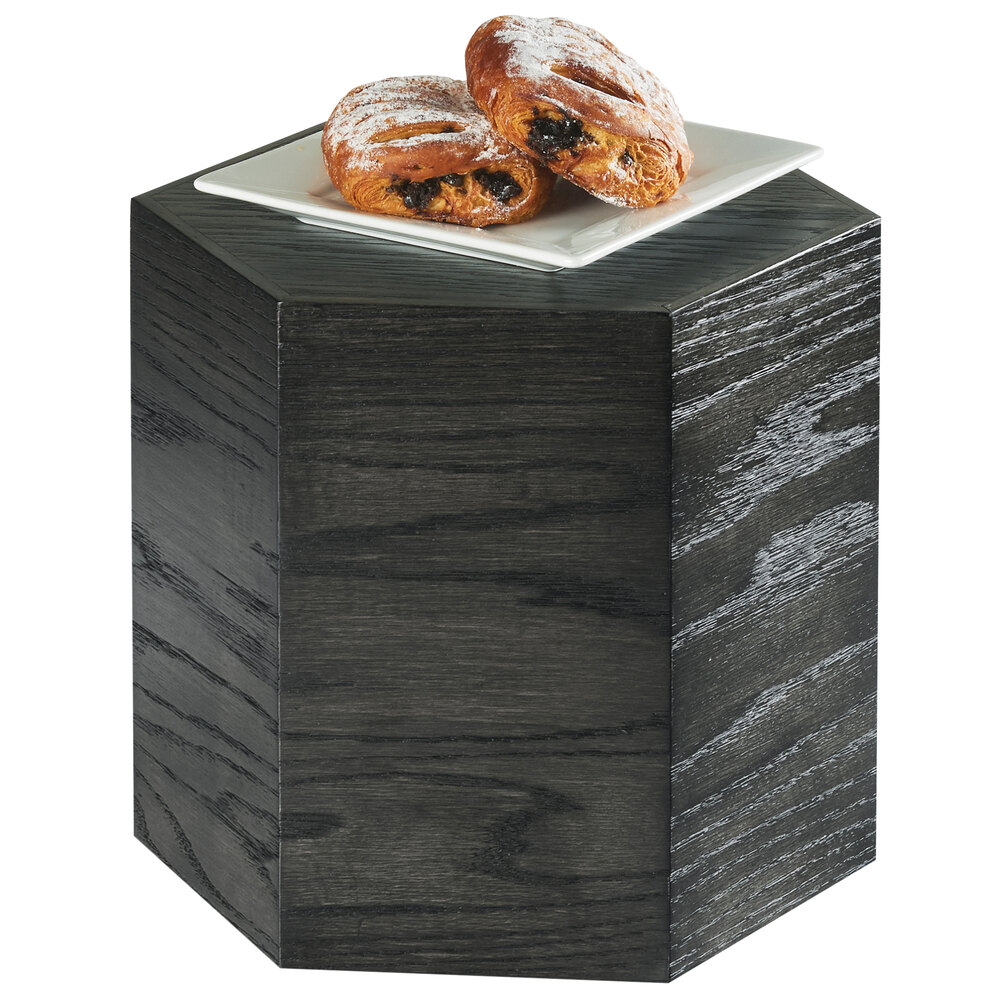 Cal-Mil 435-11-87 Cinderwood Hexagon Oak Wood Riser - 12
