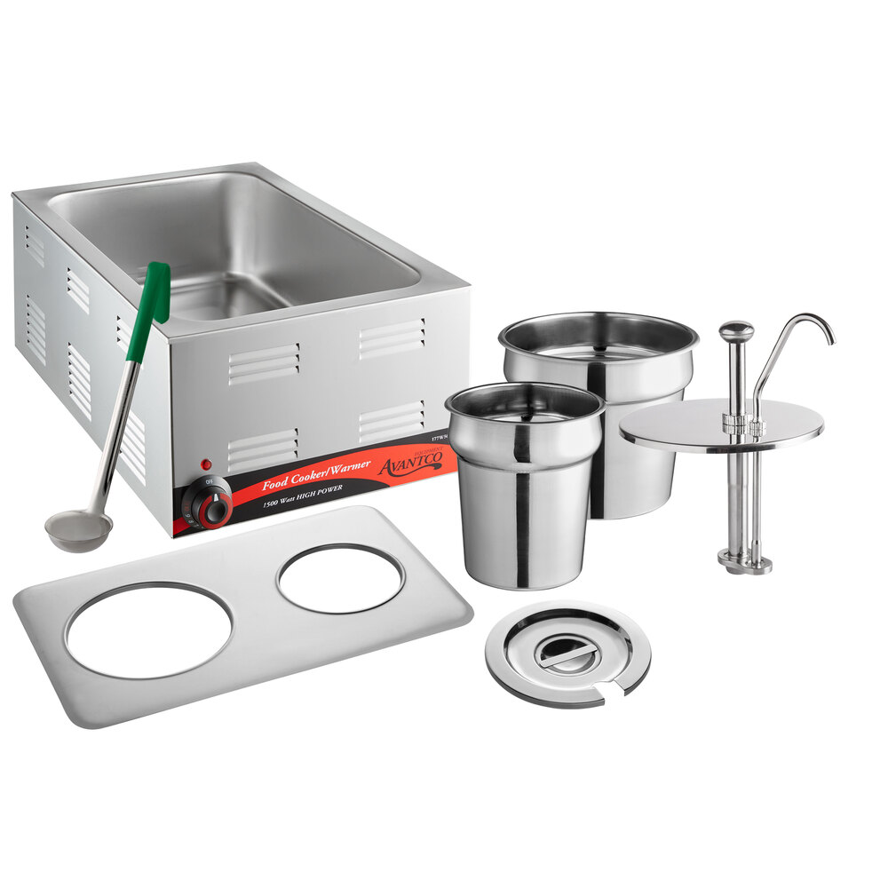 Avantco 12" x 20" Full Size Electric Countertop Food Cooker / Warmer