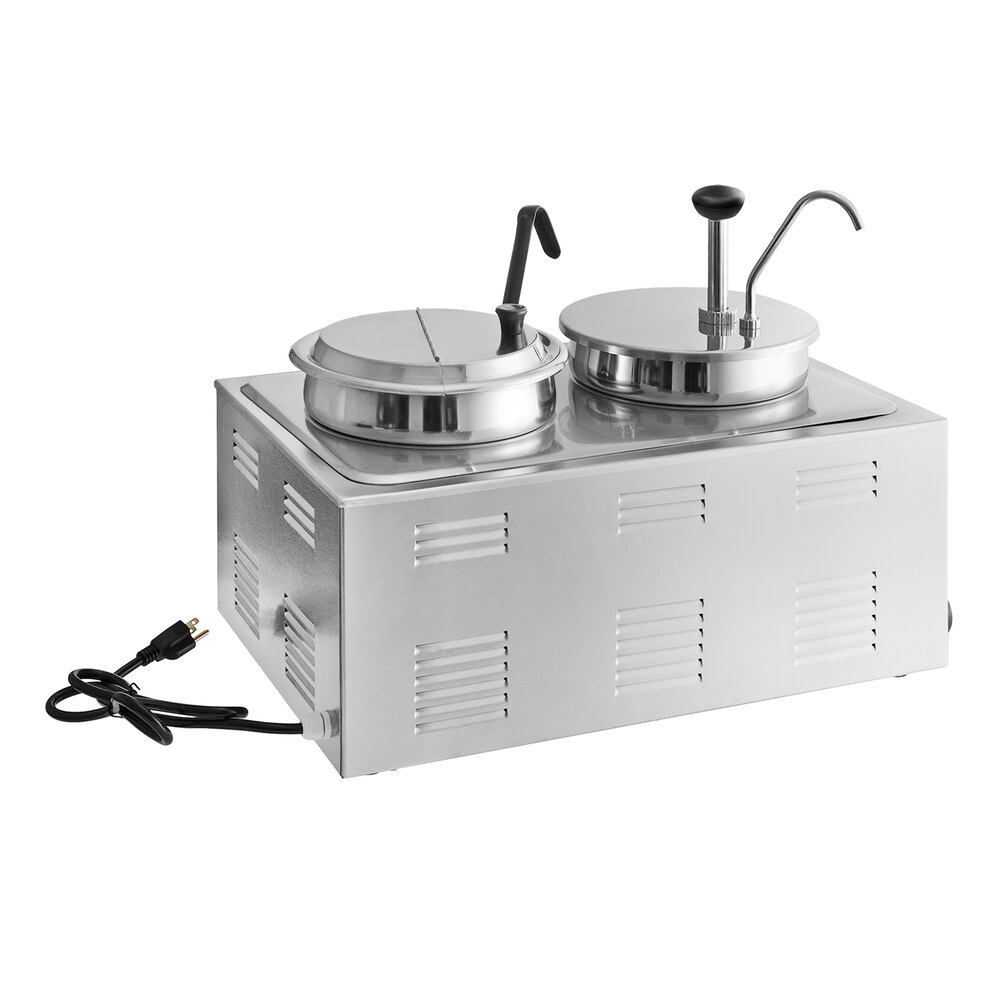 ServIt Dual Well Electric Countertop Food Warmer