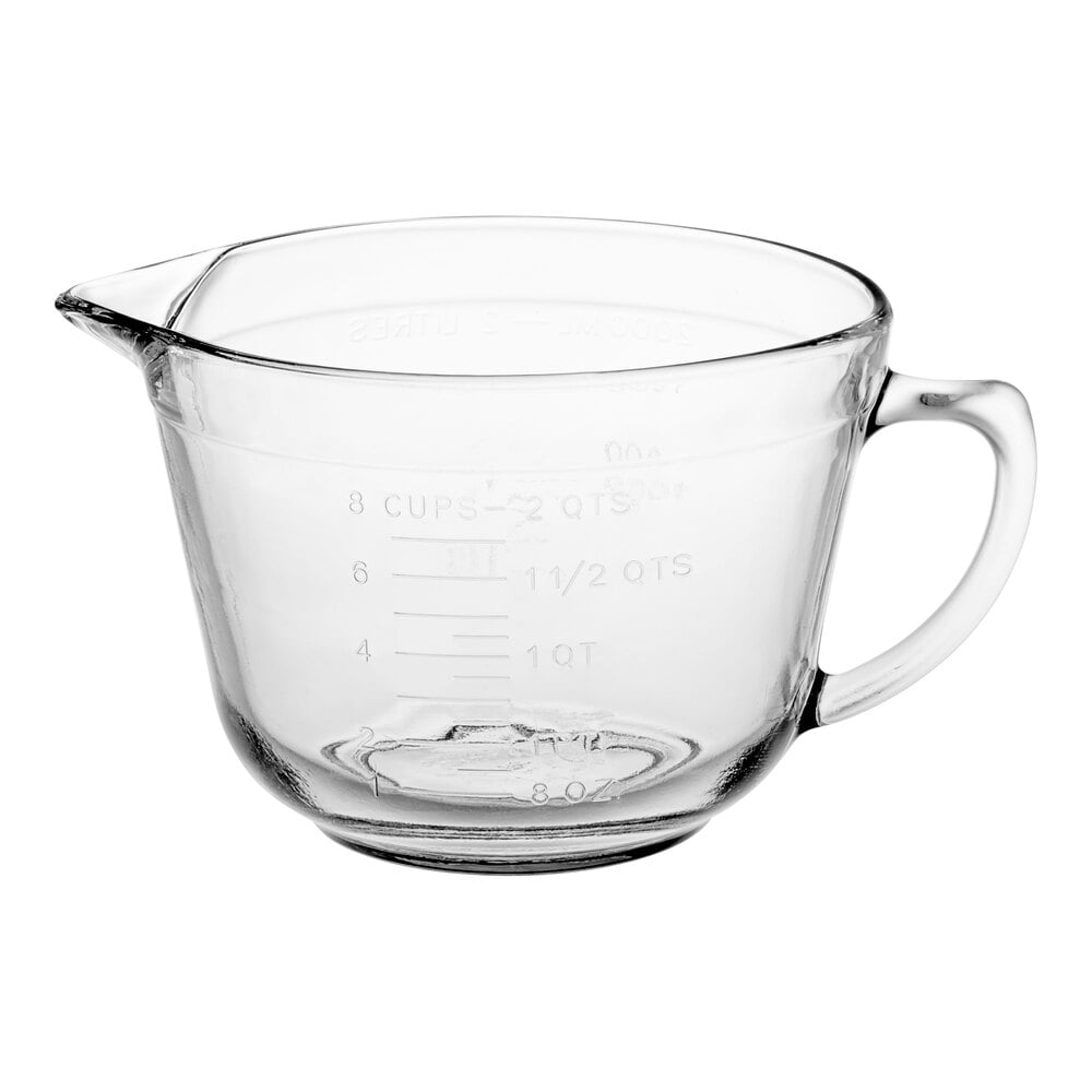 Anchor Hocking 81605AHG18 2 Qt. Glass Measuring Cup