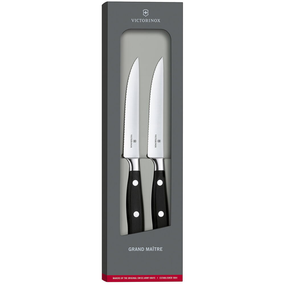 Victorinox 7.7242.2W Grand Maitre 4 1/2" Serrated Edge Steak