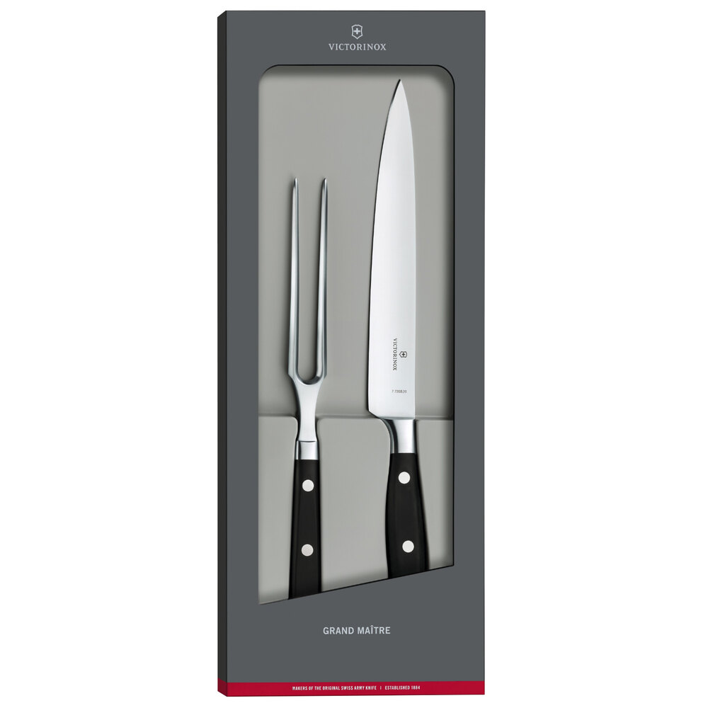 Victorinox 7.7243.2 Grand Maitre 2-Piece Forged Carving Knife and