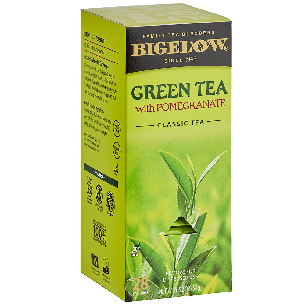 Bigelow Green Tea with Pomegranate Tea Bags 28/Box