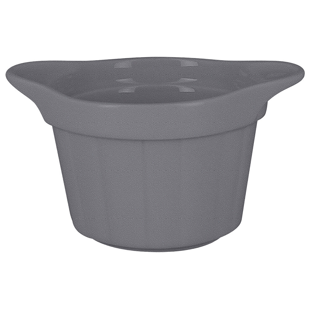 RAK Porcelain Chef's Fusion 7 oz. Stone Gray Porcelain Ramekin with ...