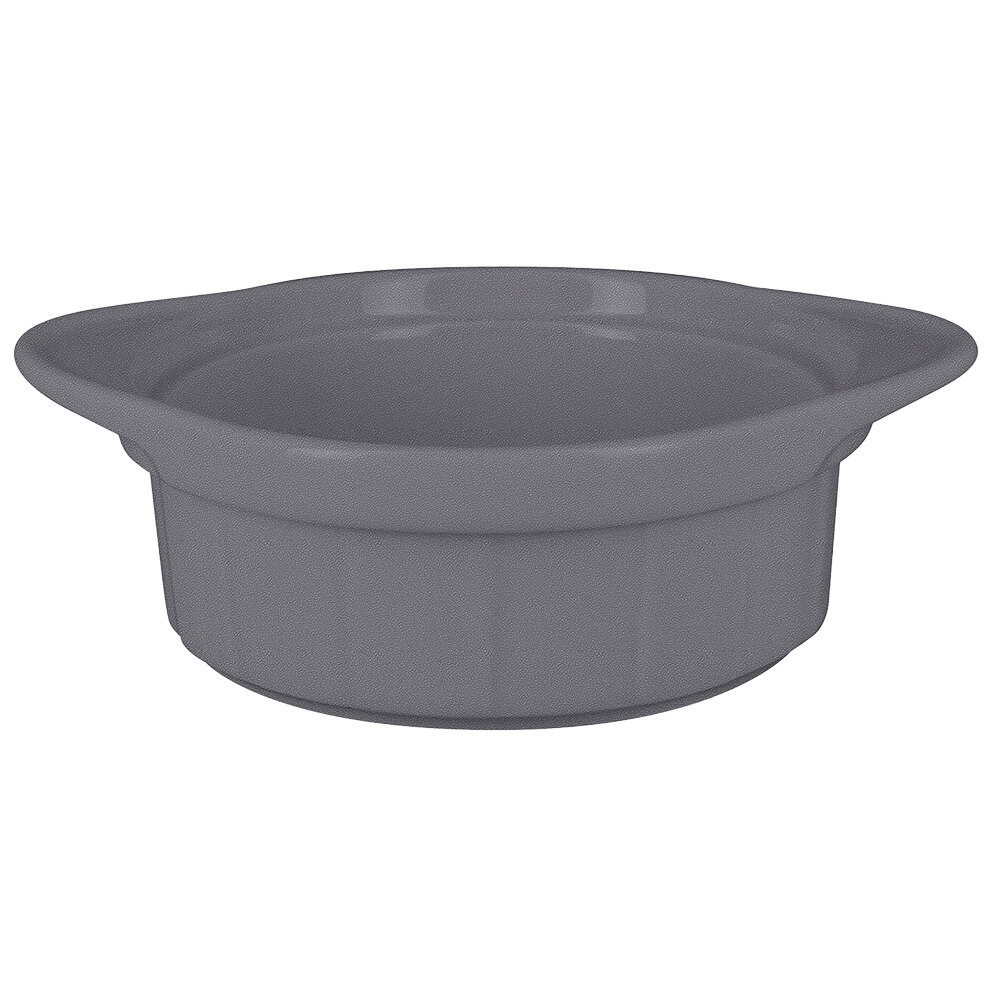 RAK Porcelain Chef's Fusion 10.2 oz. Stone Gray Porcelain Ramekin with ...