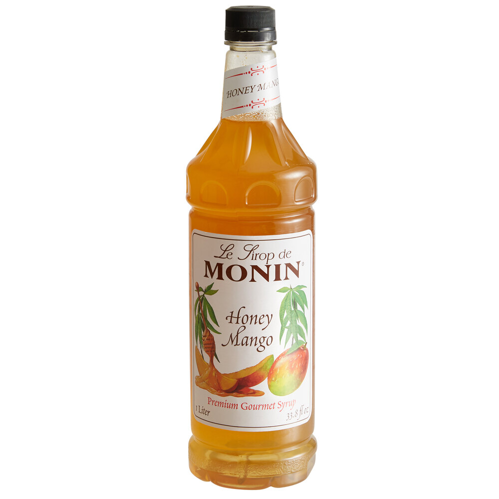 Monin Premium Honey Mango Flavoring Syrup 1 Liter