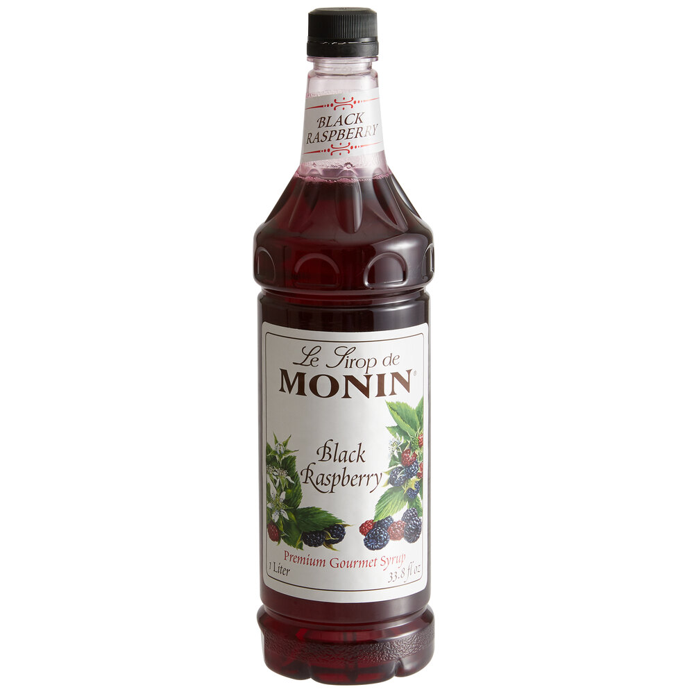 Monin Premium Black Raspberry Flavoring Syrup 1 Liter