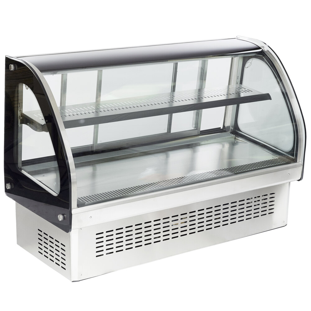Vollrath 40843 48 Curved Glass Drop In Refrigerated Countertop