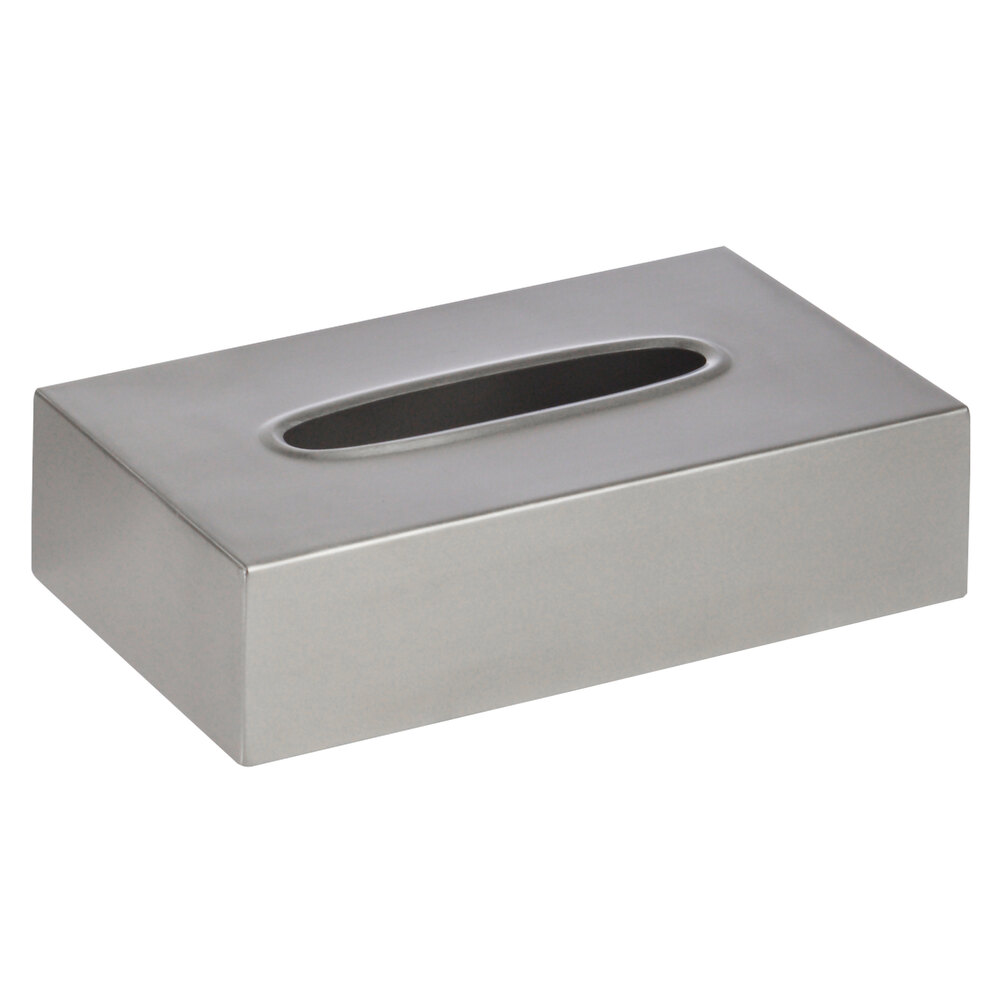 Premier / Pewter Veil Collection Brushed Stainless Steel Flat Tissue Stainless Steel Tissue Box Cover