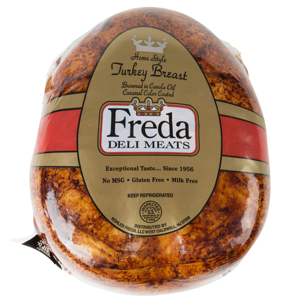 Freda Deli Meats 8 lb. Golden Brown Homestyle Turkey Breast - 2/Case How To Order Deli Meat In Pounds