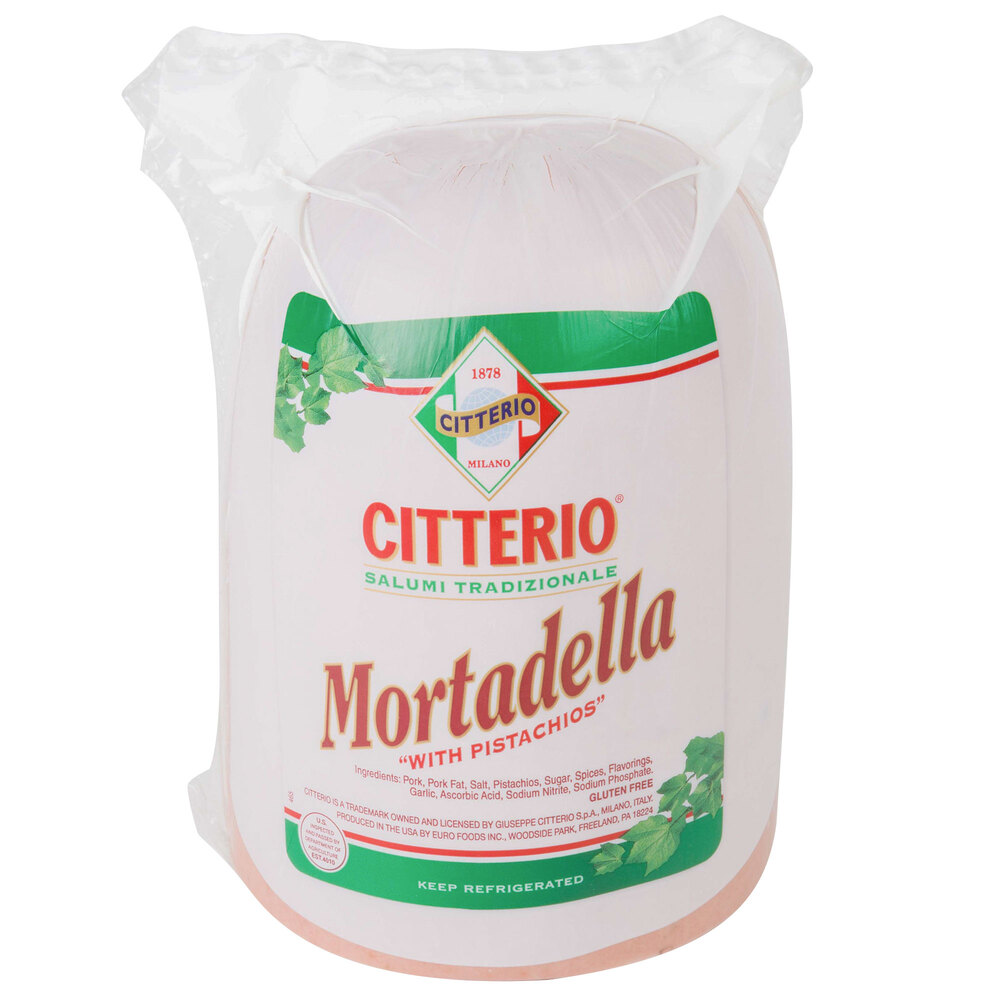 Citterio Bulk Mortadella w/ Pistachios (4/Case)
