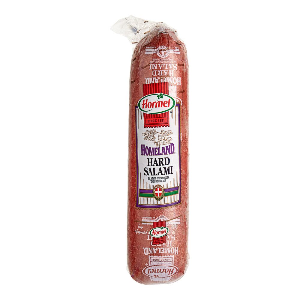 Hormel Homeland 4.75 lb. Hard Salami Stick 2/Case