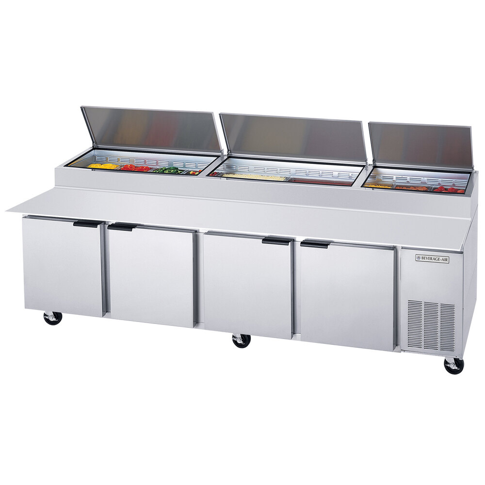 Beverage Air Dp119hc 119 4 Door Refrigerated Pizza Prep Table