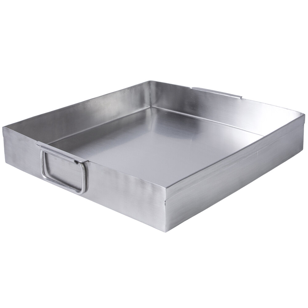 Details about  / Set of 2 Rectangular silver /& Gold Stainless Steel serving tray with handles