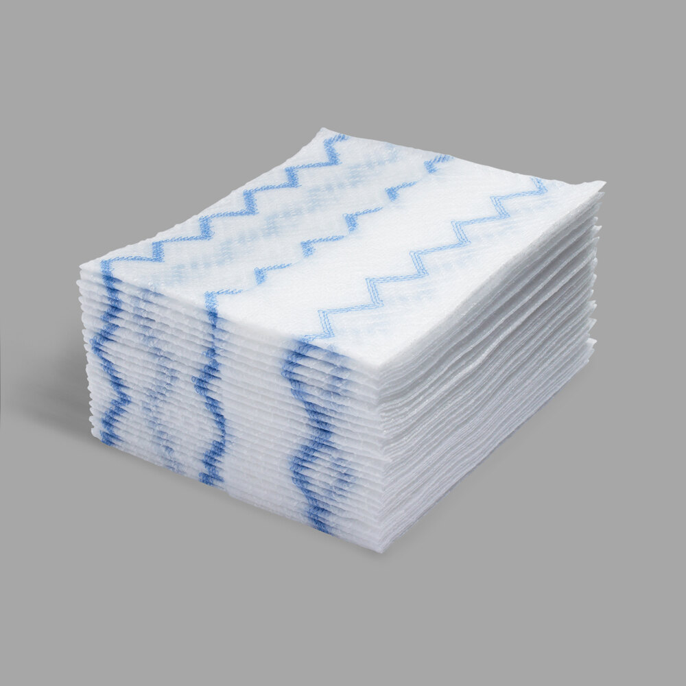 Rubbermaid 1928023 HYGEN 8" x 10" White Disposable Microfiber Cloth