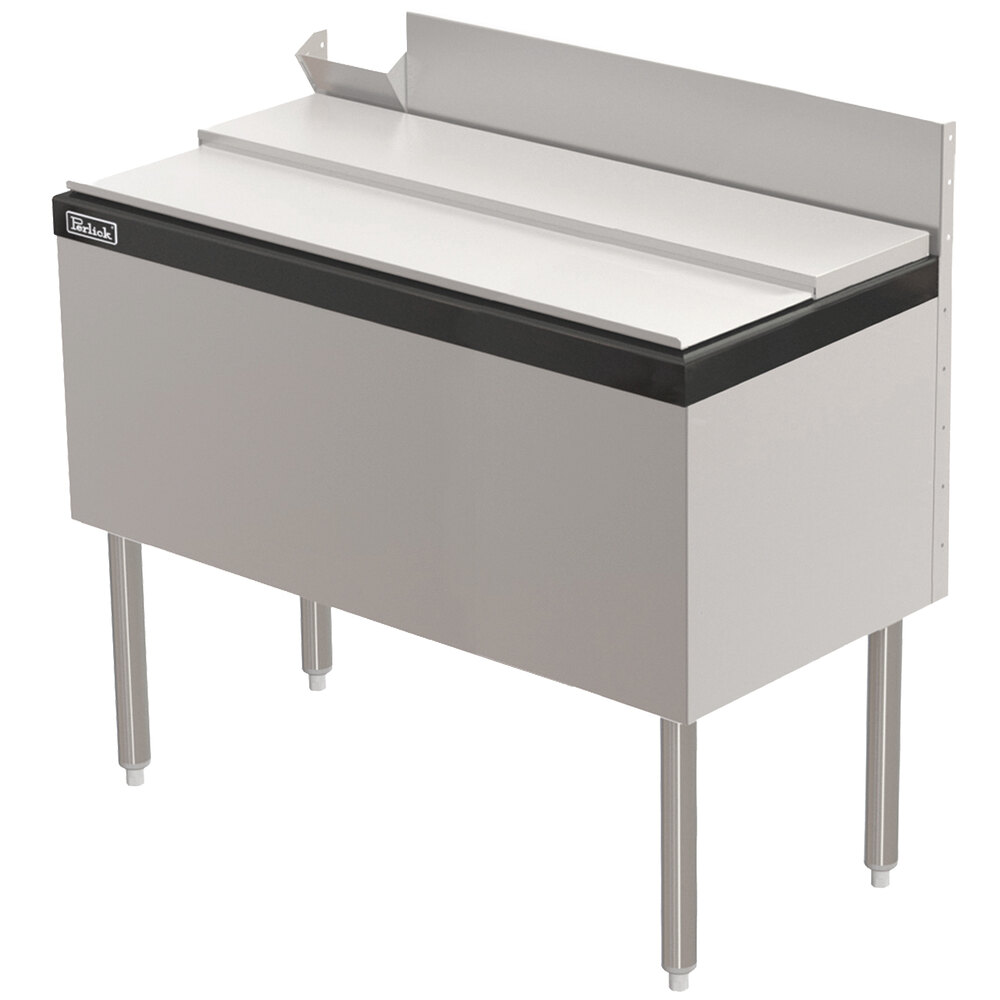 Perlick TS48IC10 48" Stainless Steel Ice Chest with Cold Plate 115 lb