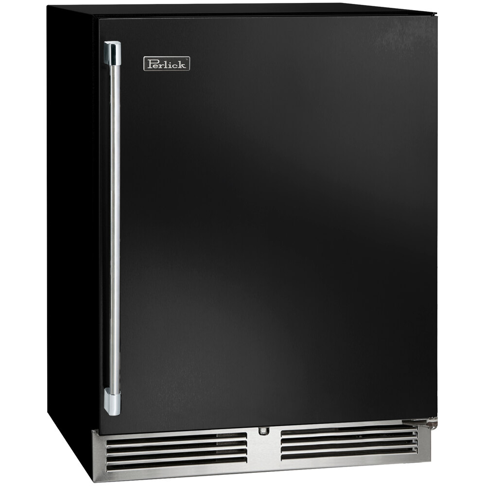 Perlick HB24FS4 24" Black ADA Compliant Single Door Undercounter Freezer