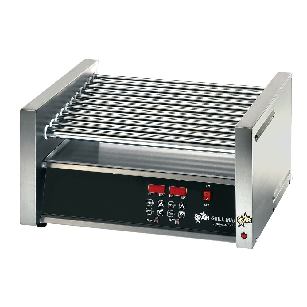 Star Grill Max Pro 30SCE 30 Hot Dog Roller Grill with Electronic