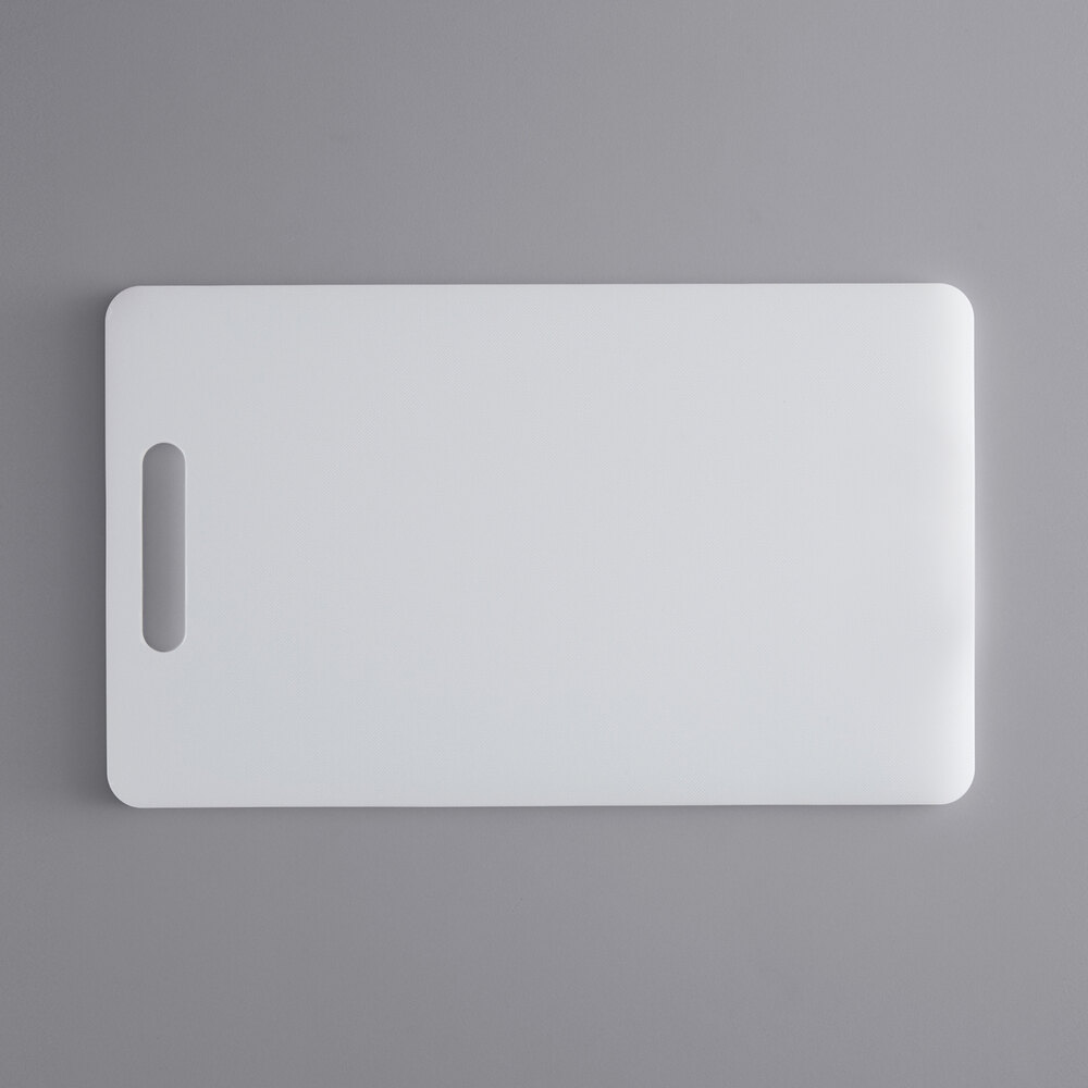 Thunder Group PLCB001, 5x9x1/2-Inch Small Rectangular Plastic Cutting Board,  White