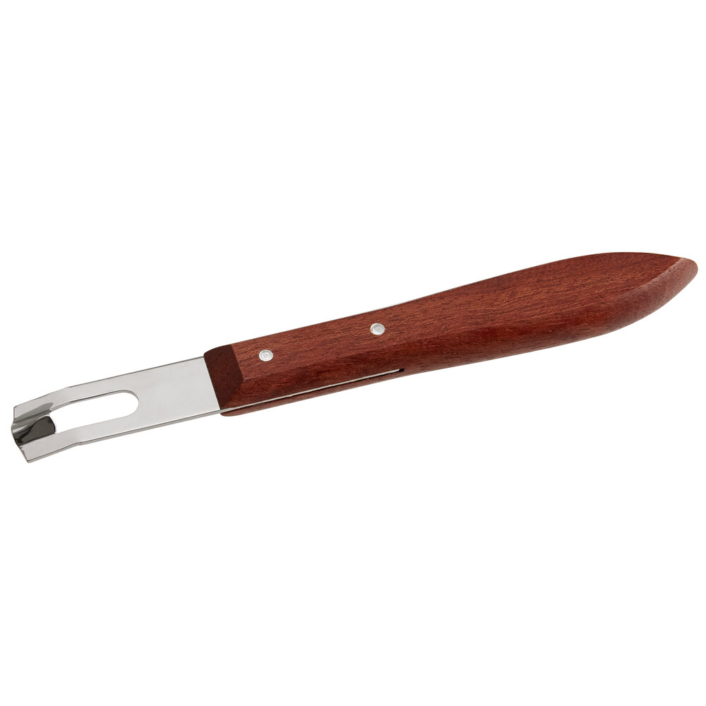 Stainless Steel Channel Knife With Rosewood Handle