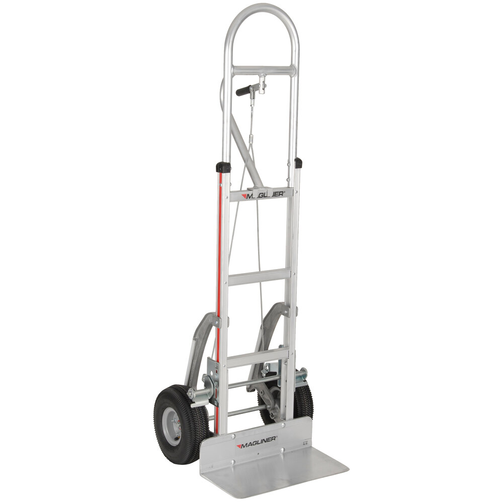 Magliner 500 lb. YCable Brake Hand Truck with 10" Pneumatic Wheels, 60