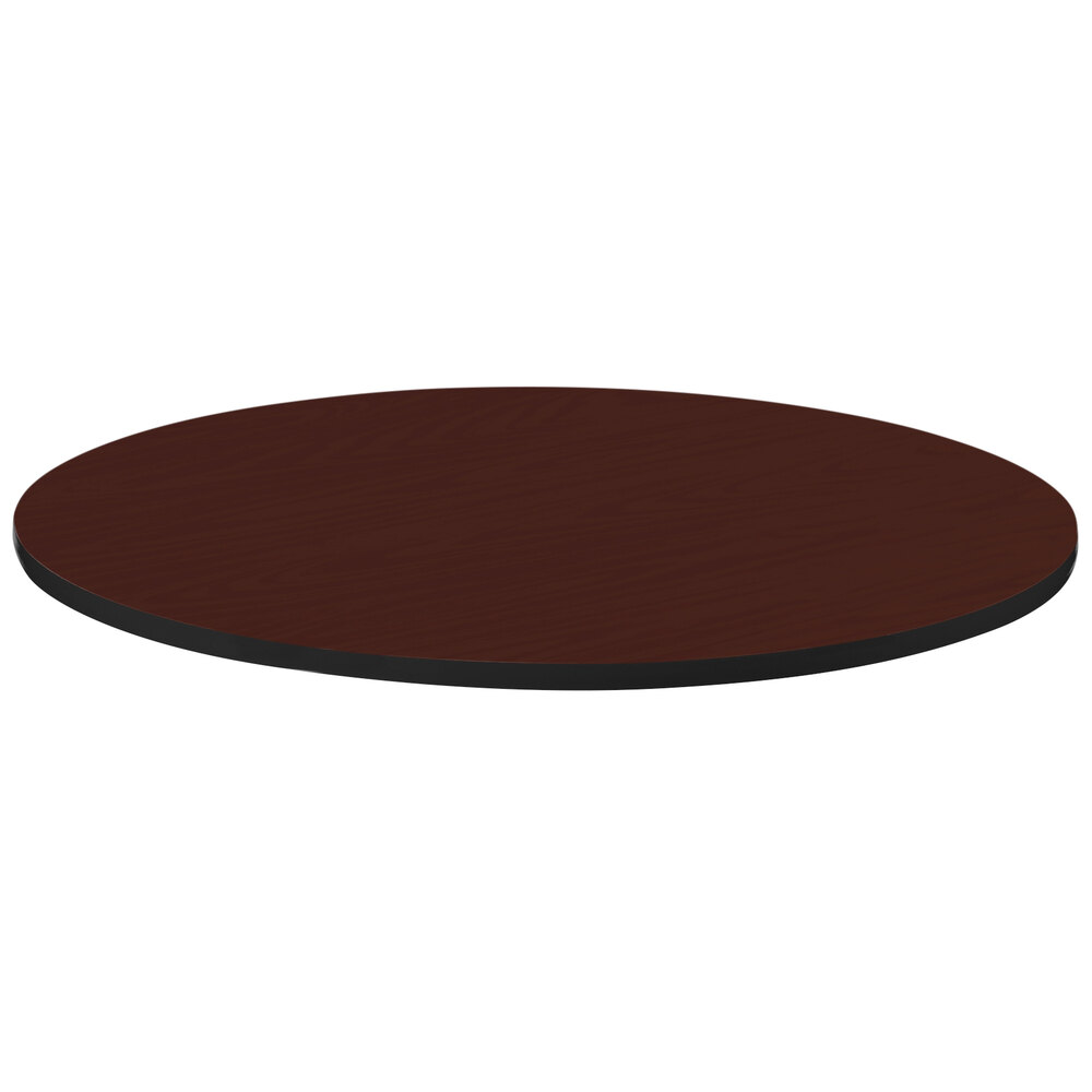 Correll 42" Round Cherry Finish High Pressure Bar & Cafe Table Top